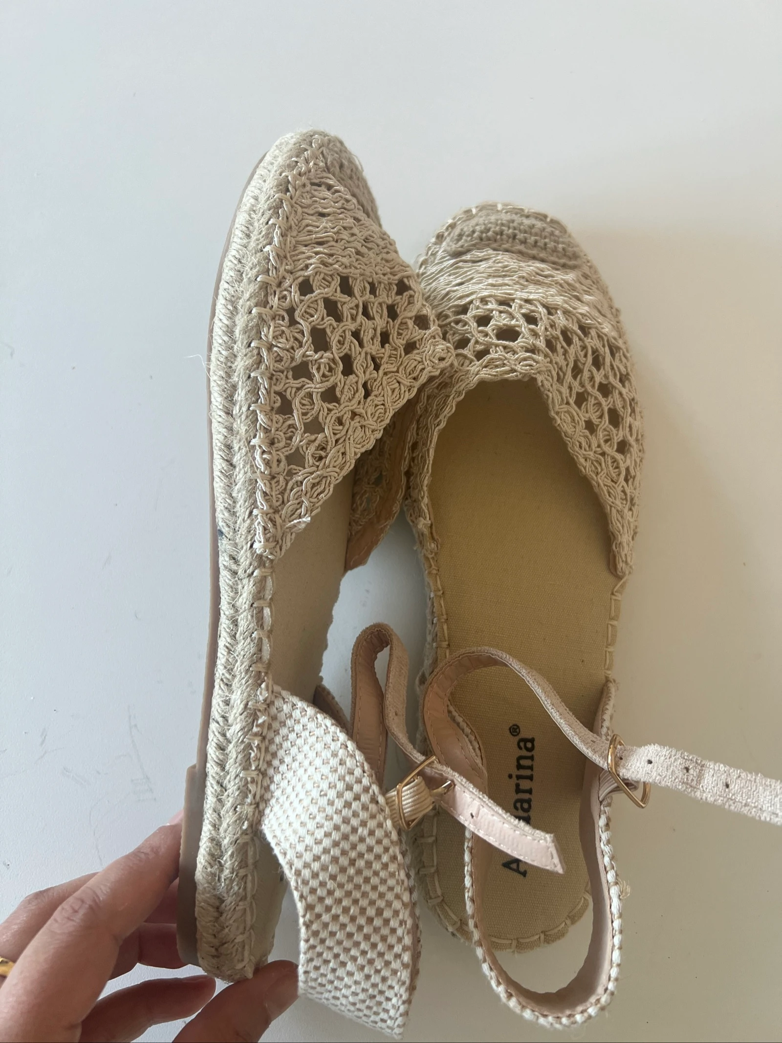 Alpargatas beige pour femme – photo 2